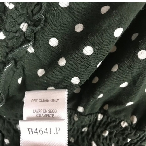 BCBGMAXAZRIA Top Polka Dot Elastic Empire Waist - Picture 9 of 9